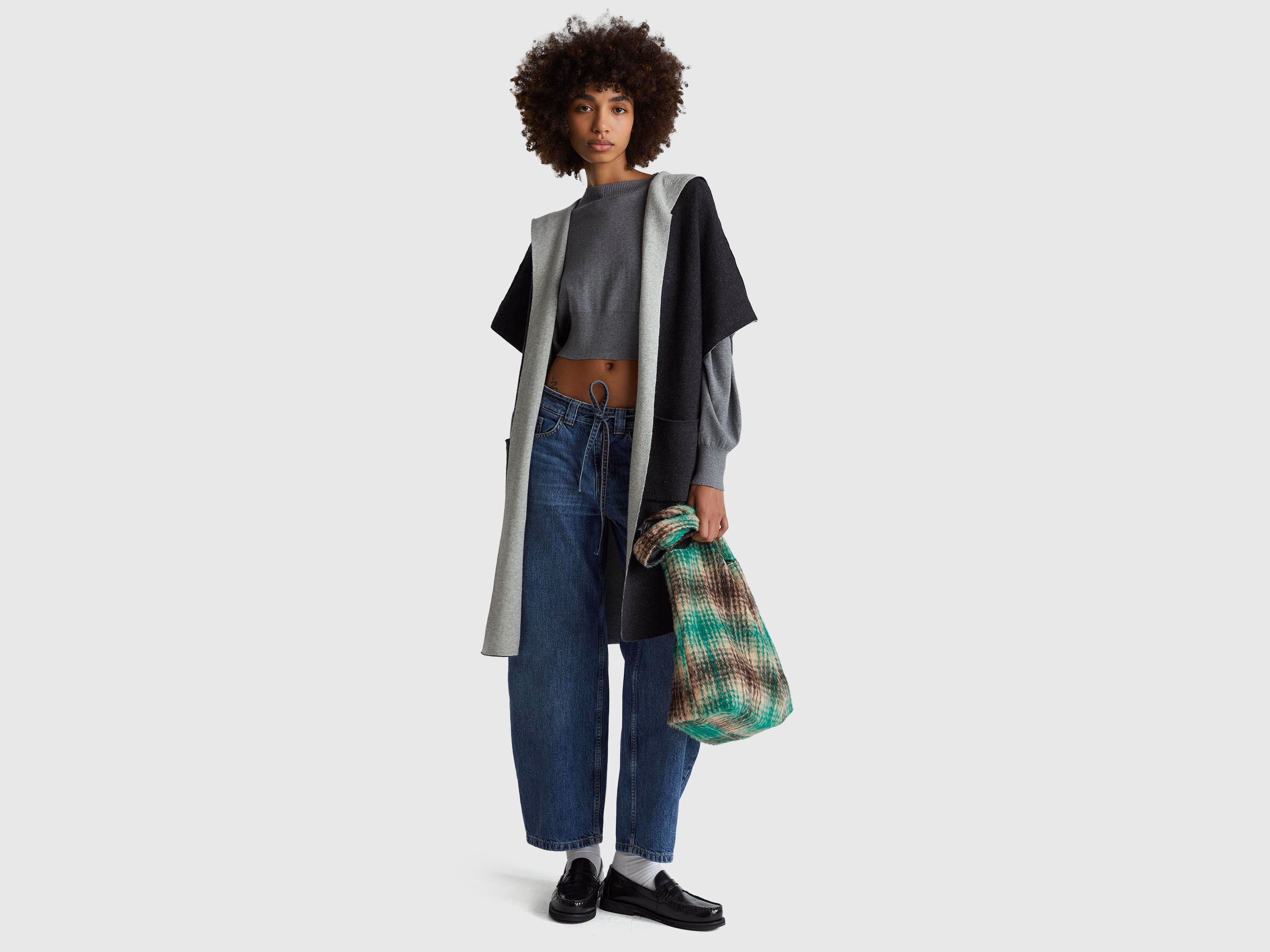 KNITTED COAT Women image number 3